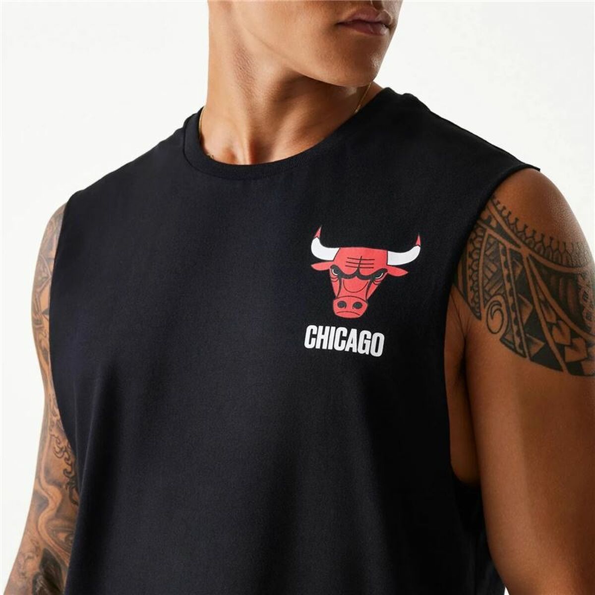 Tank Top Men New Era Chicago Bulls Black