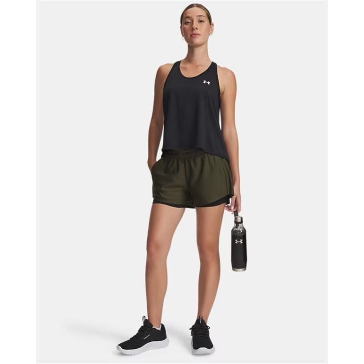 Sports Shorts for Women Under Armour Tech Play Up Black