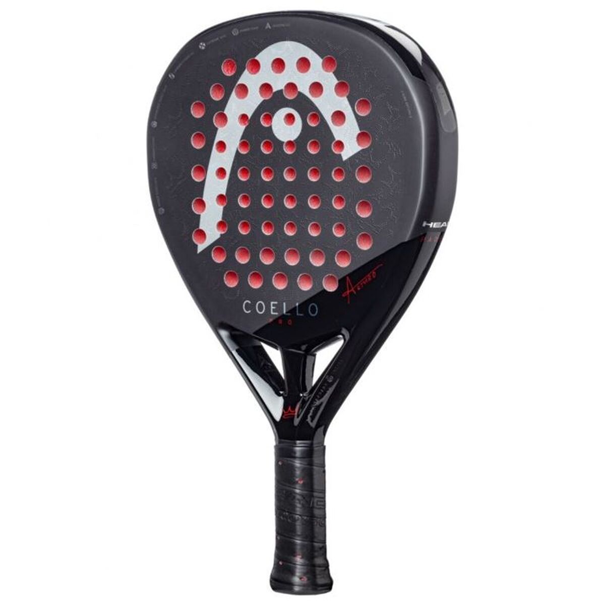 Padel Racket Head Coello Pro 2025 Black Carbon fibre