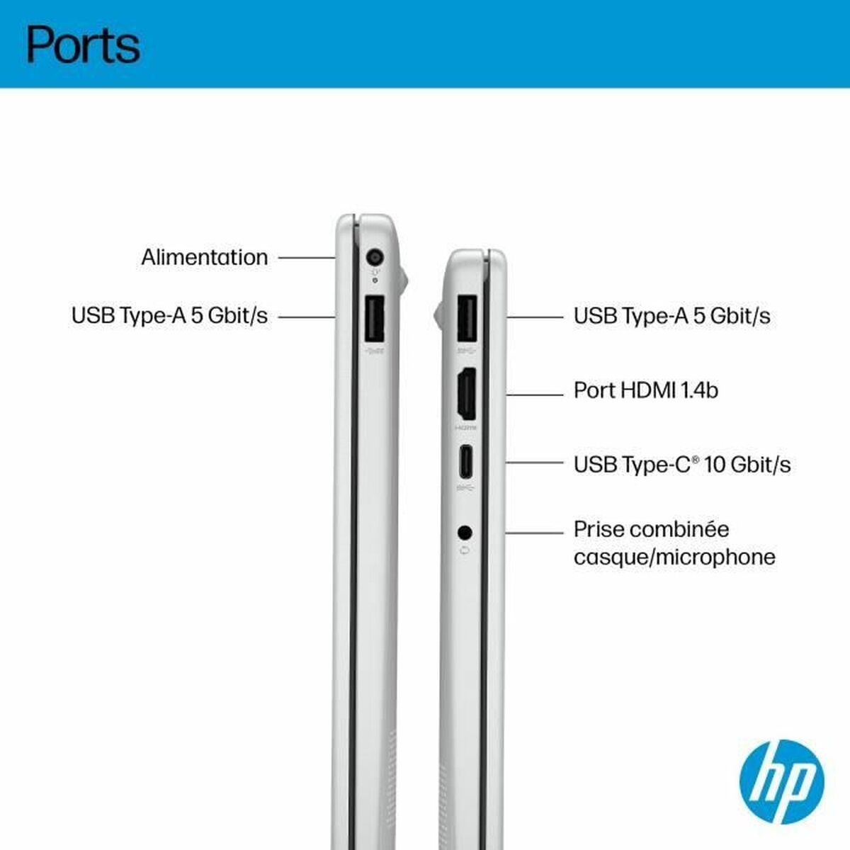 Laptop HP Omnibook 3 14-ha0015nf 14” Ryzen 5 3450U 16 GB RAM 512 GB SSD