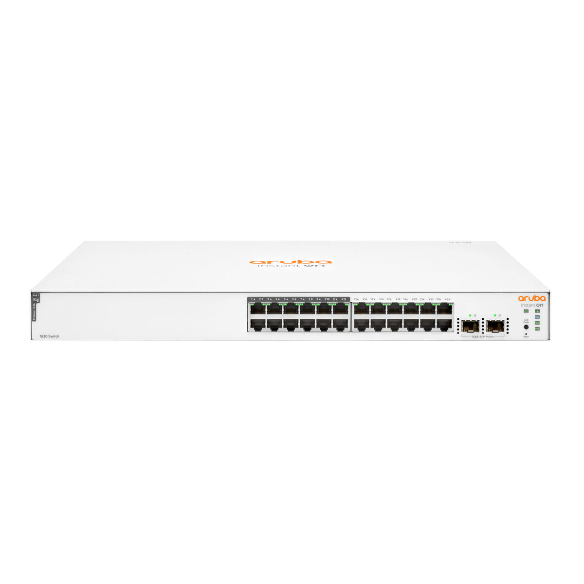 Switch HPE Aruba Instant On 1830 24G 12p Class4 PoE 2SFP 195W Switch HPE Aruba Instant On 1830 24G 12p Class4 PoE 2SFP 195W