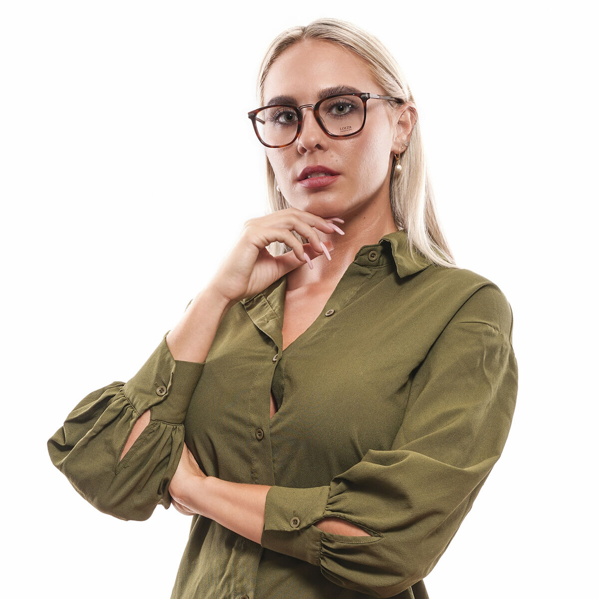 Unisex’ Spectacle frame Lozza VL4152 5009AJ
