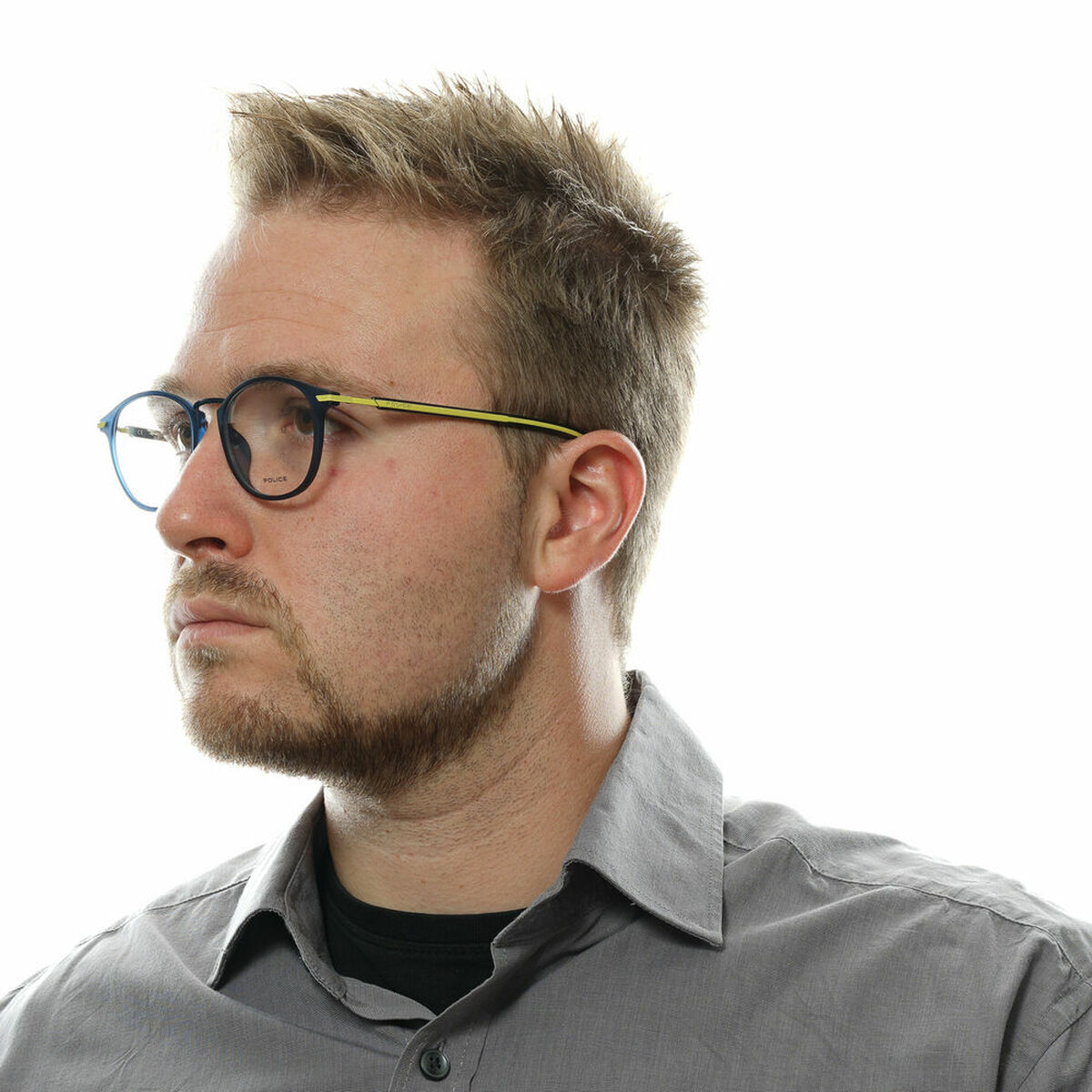 Men’ Spectacle frame Police VPL558-490TA5 Blue  49 mm