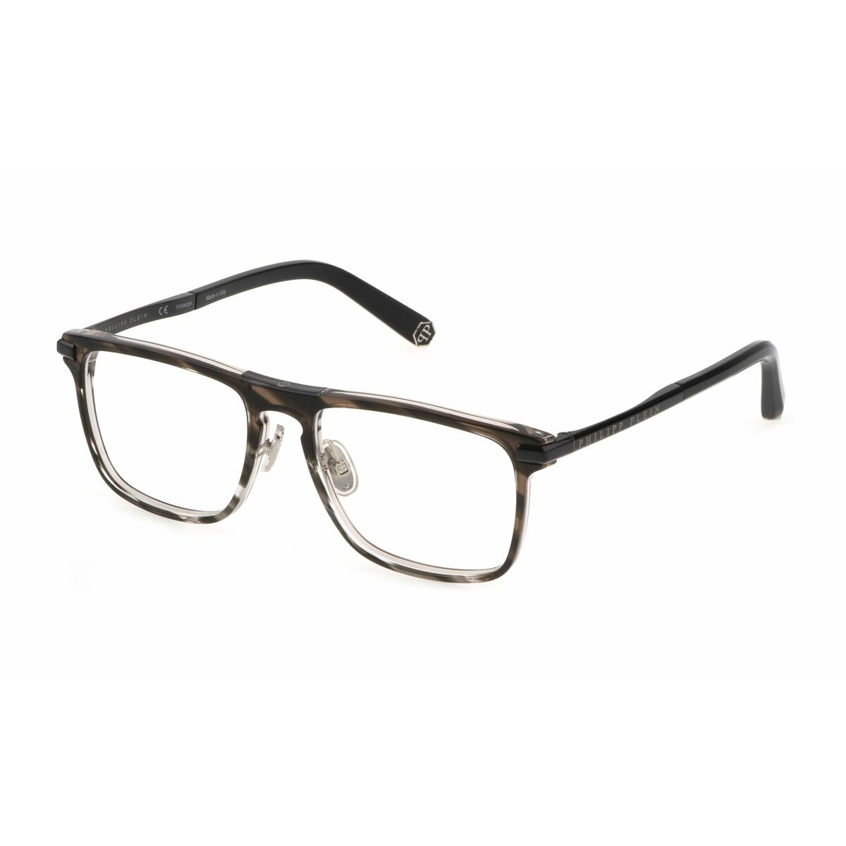 Men’ Spectacle frame PHILIPP PLEIN VPP019M-530XAS-21G Grey Ø 53 mm