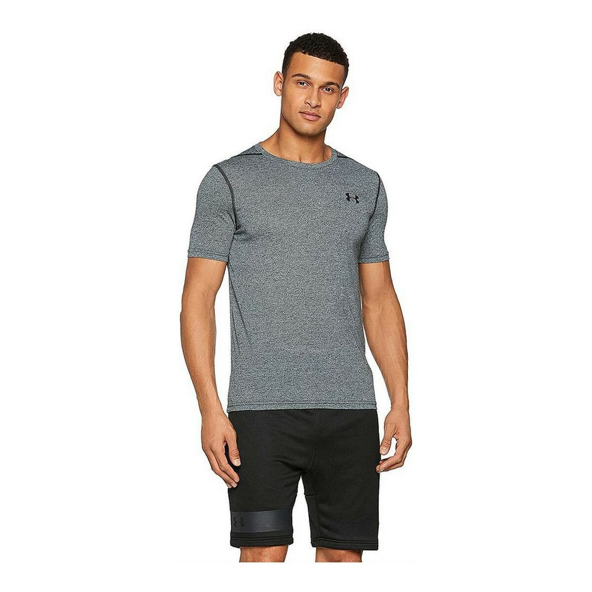 Men’s Short Sleeved Compression T-shirt Under Armour 1289588-006  Grey