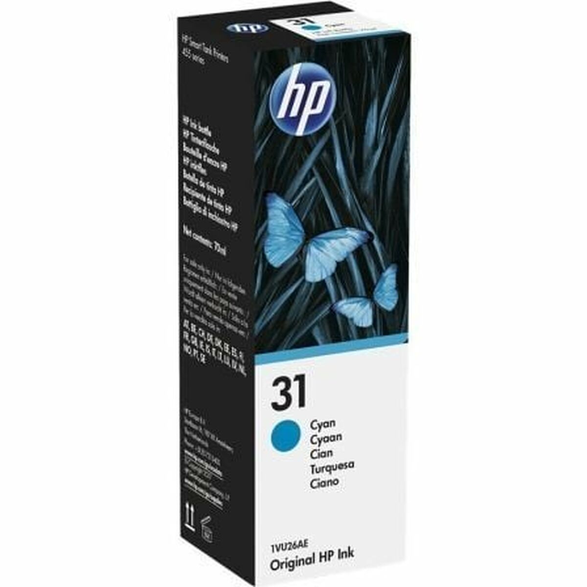 Ink for cartridge refills HP 1VU26AE Cyan 70 ml Ink for cartridge refills HP 1VU26AE Cyan 70 ml