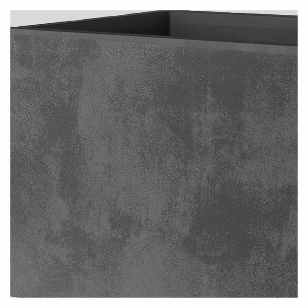 Plant pot Deroma Anthracite 25 cm Plastic Squared Bucket  25 cm
