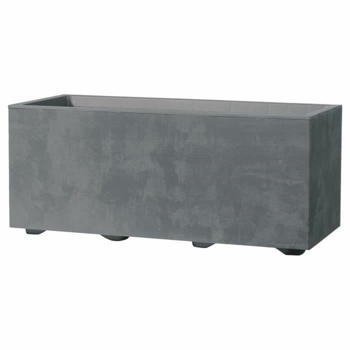 Self-watering planter Deroma Millennium R Grey Plastic Recycled plastic Rectangular Self-watering planter Deroma Millennium R Grey Plastic Recycled plastic Rectangular