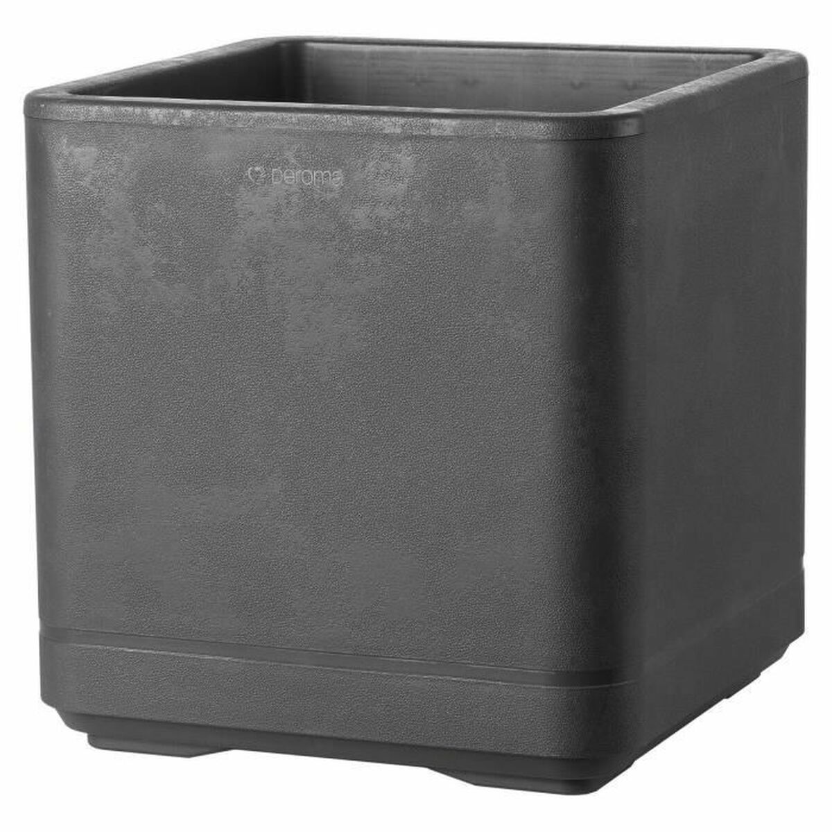 Plant pot Deroma Anthracite 38 x 38 x 39 cm Plastic Squared Bucket 38 cm Plant pot Deroma Anthracite 38 x 38 x 39 cm Plastic Squared Bucket 38 cm