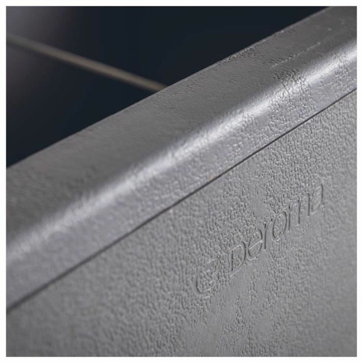 Plant pot Deroma Anthracite 38 x 38 x 39 cm Plastic Squared Bucket 38 cm