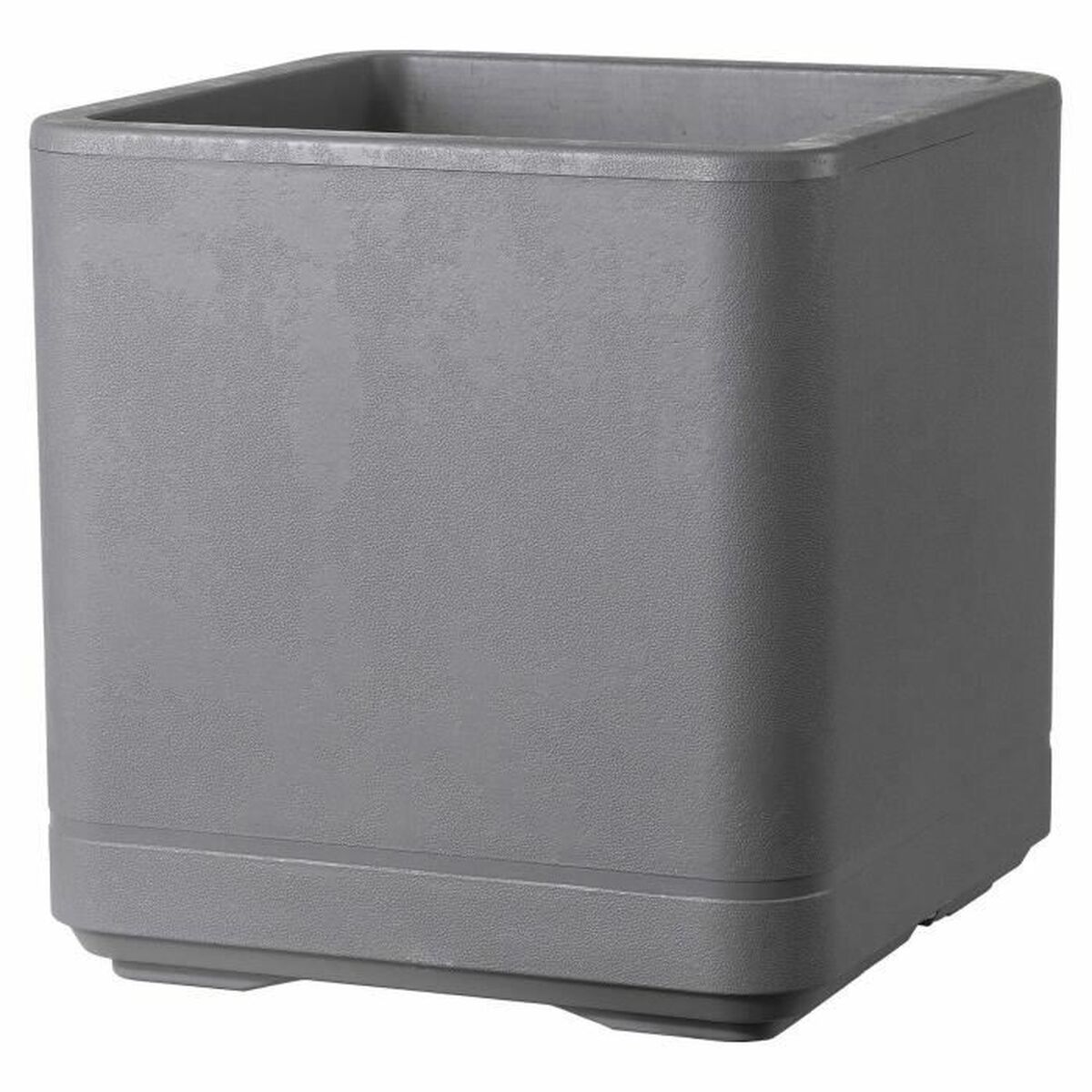 Plant pot Deroma Grey 38 x 38 x 39 cm Plastic Squared Bucket 38 cm
