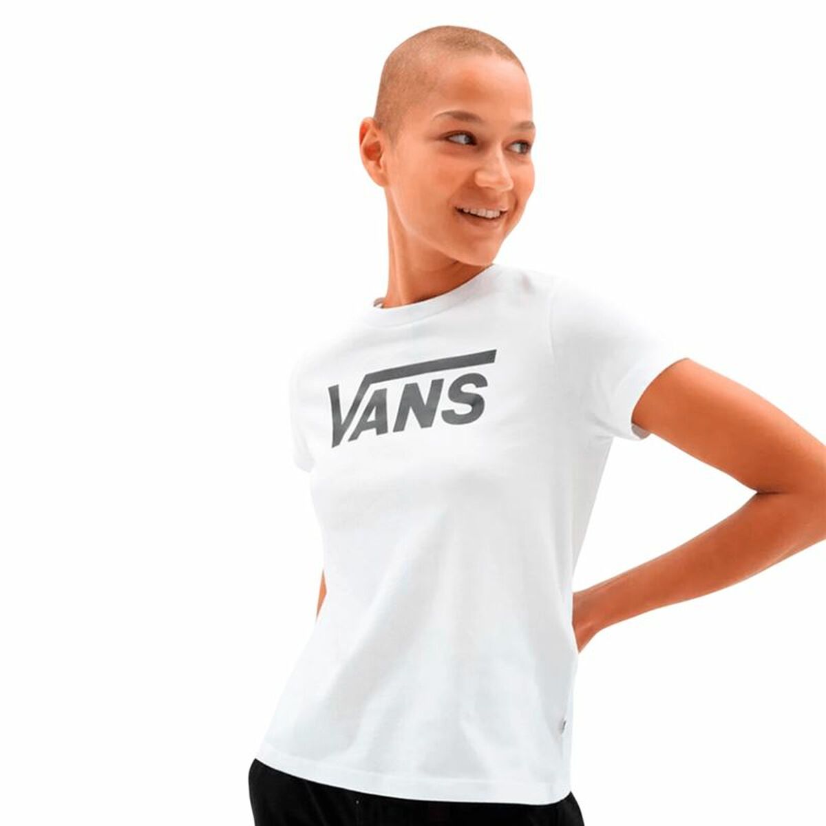 Women’s Short Sleeve T-Shirt Vans Flying White Women’s Short Sleeve T-Shirt Vans Flying White