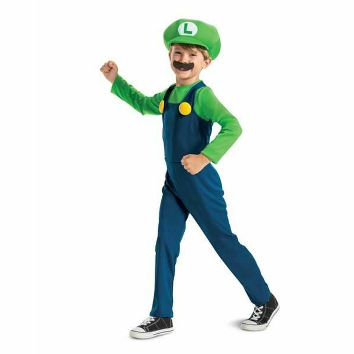 Costume for Children Super Mario Luigi 2 Pieces Costume for Children Super Mario Luigi 2 Pieces