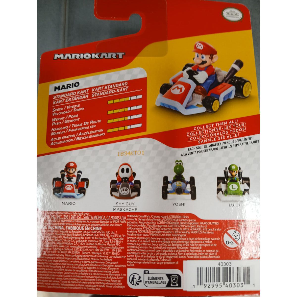 Toy car Jakks Pacific Super Mario Kart Racers Wave 5 Multicolour (Multicolour)