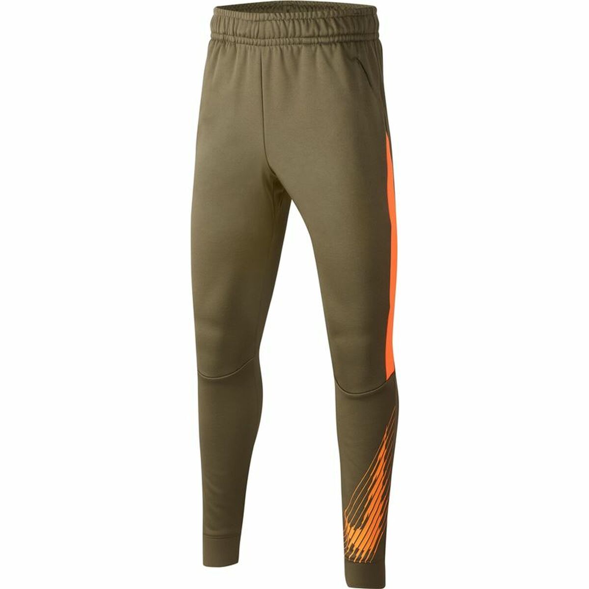 Children’s Tracksuit Bottoms Nike Dri-FIT Therma Olive Boys