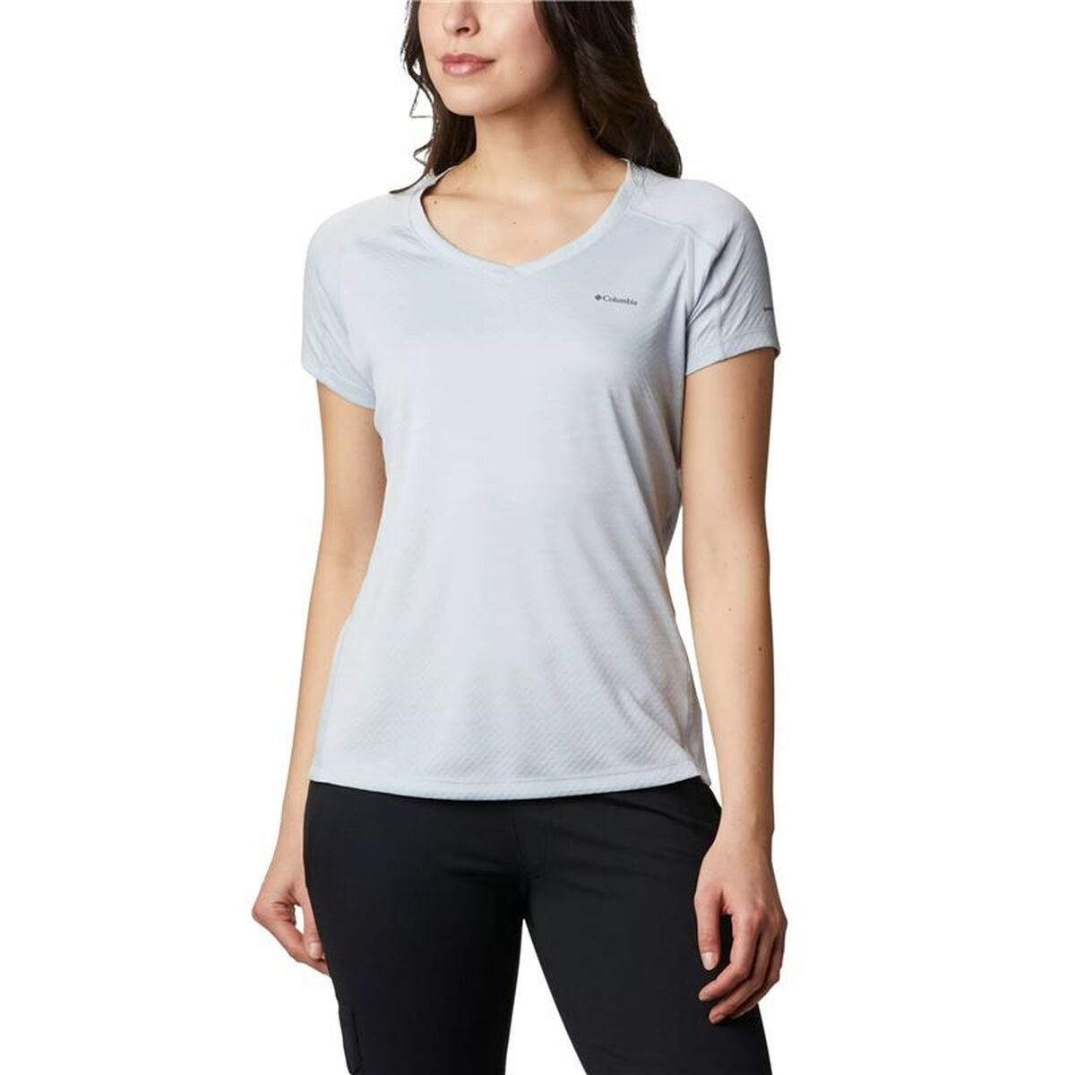 Womenâs Short Sleeve T-Shirt Columbia Zero Rules⢠Grey Womenâs Short Sleeve T-Shirt Columbia Zero Rules⢠Grey