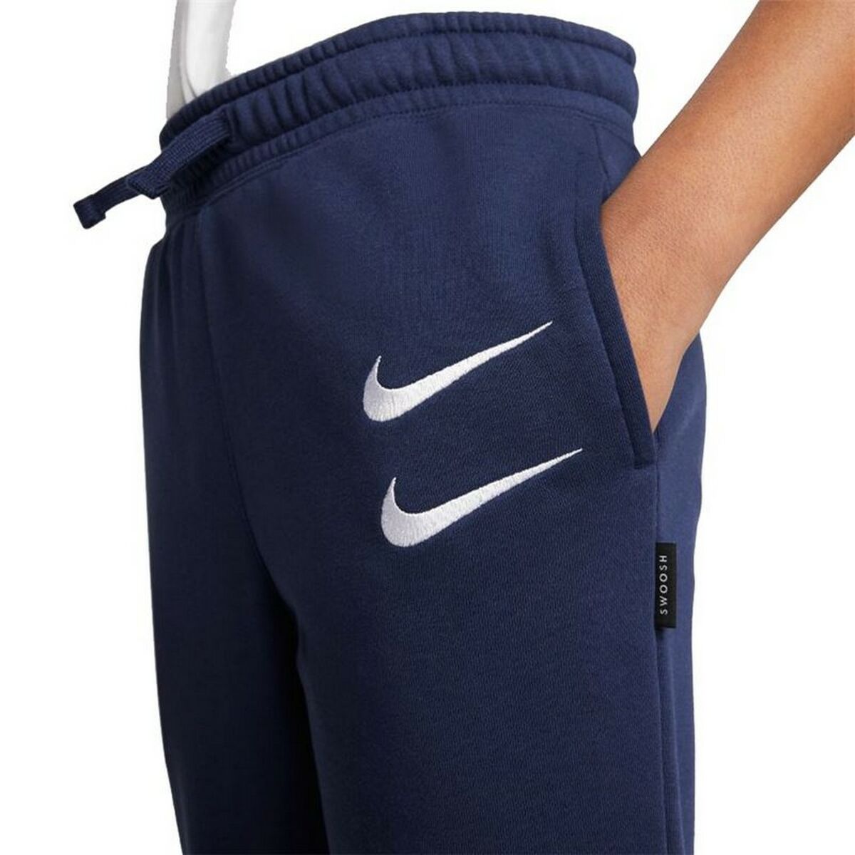 Children’s Tracksuit Bottoms Nike Swoosh Dark blue