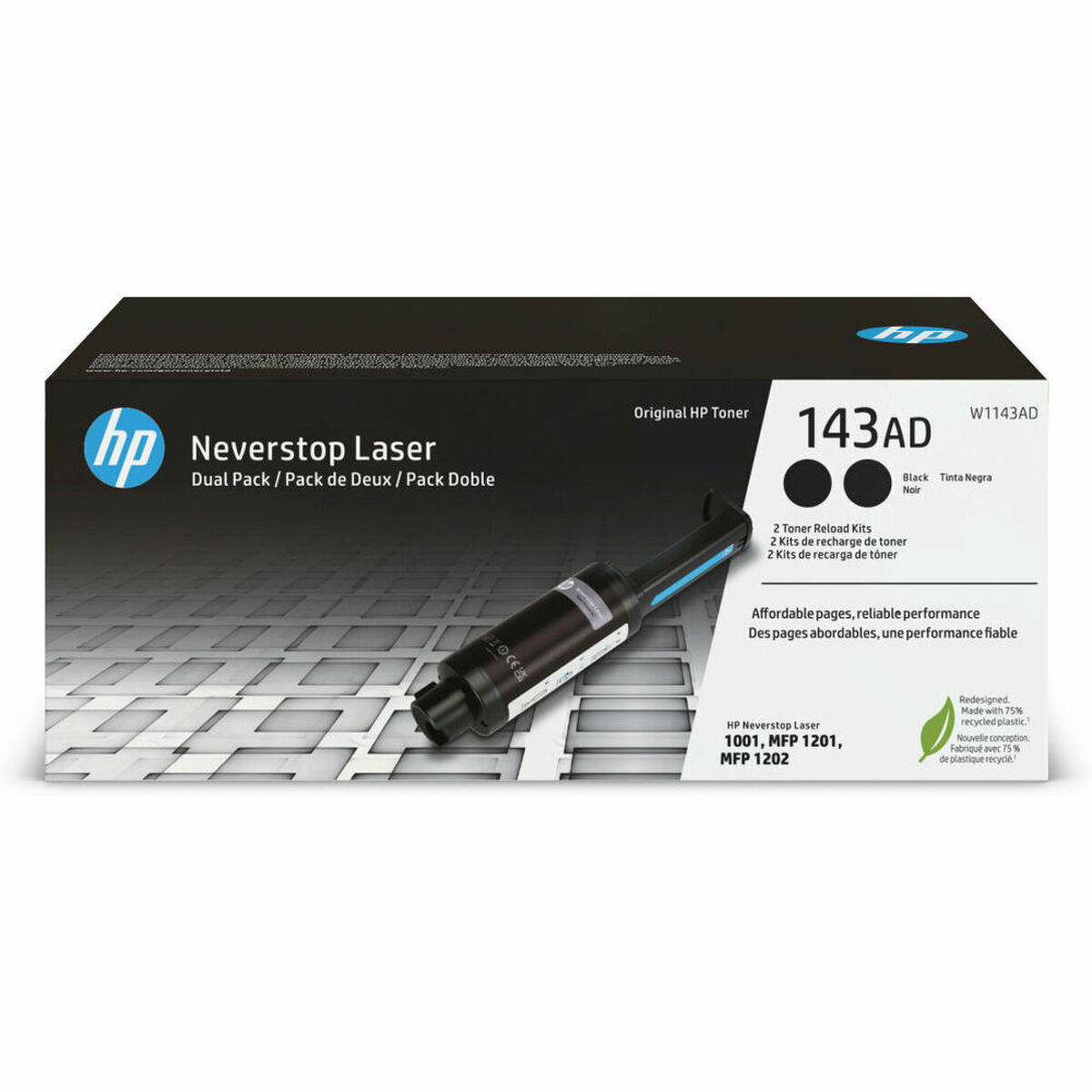 Toner HP HPW1143AD Black Toner HP HPW1143AD Black