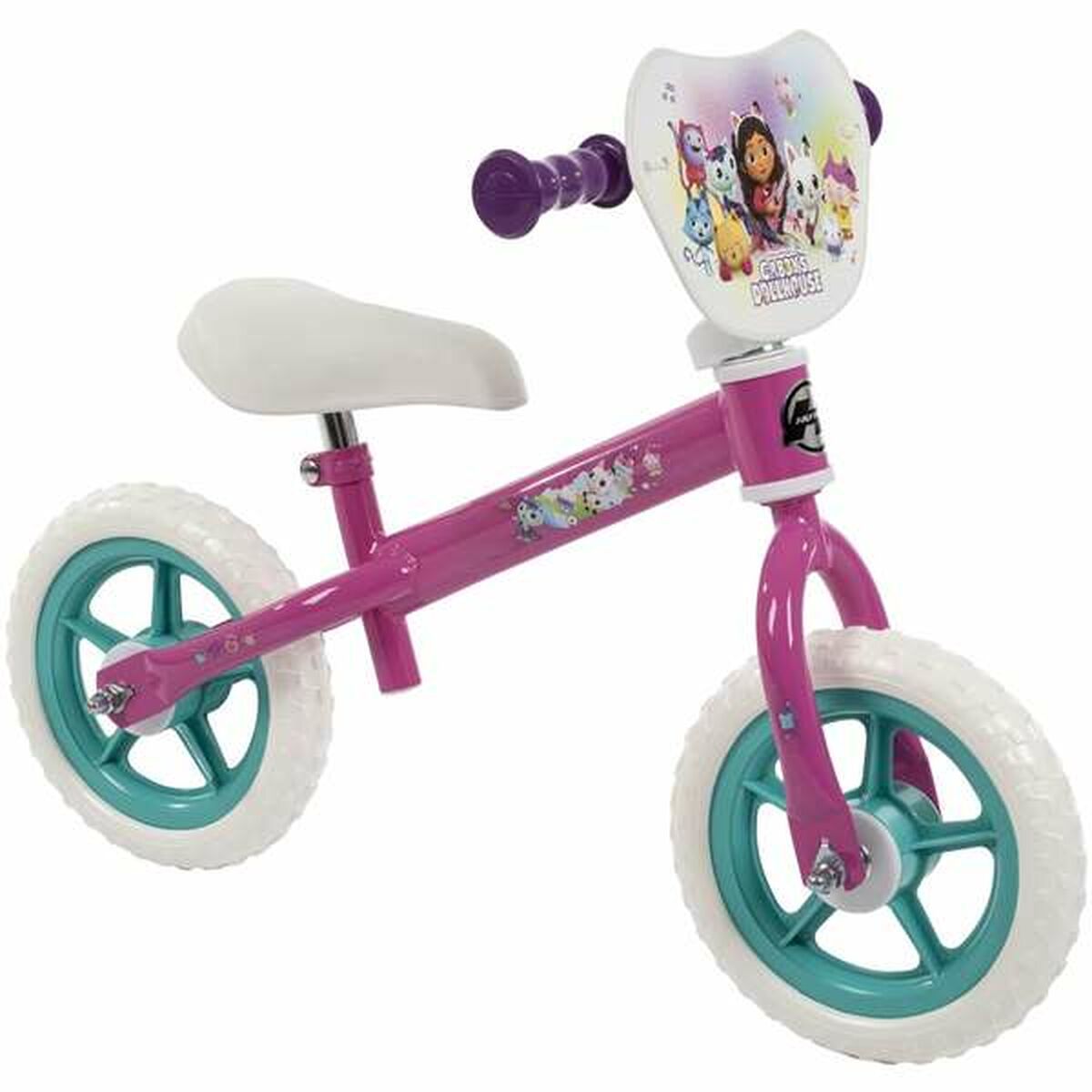 Children’s Bike Gabby’s Dollhouse 103 White Pink Purple 10″