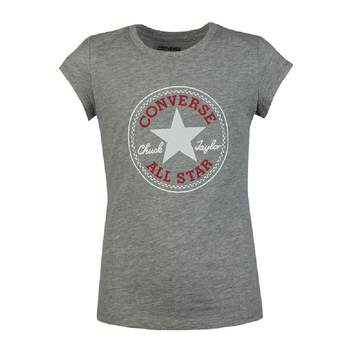 Child’s Short Sleeve T-Shirt Converse Timeless Chuck Patch G Grey
