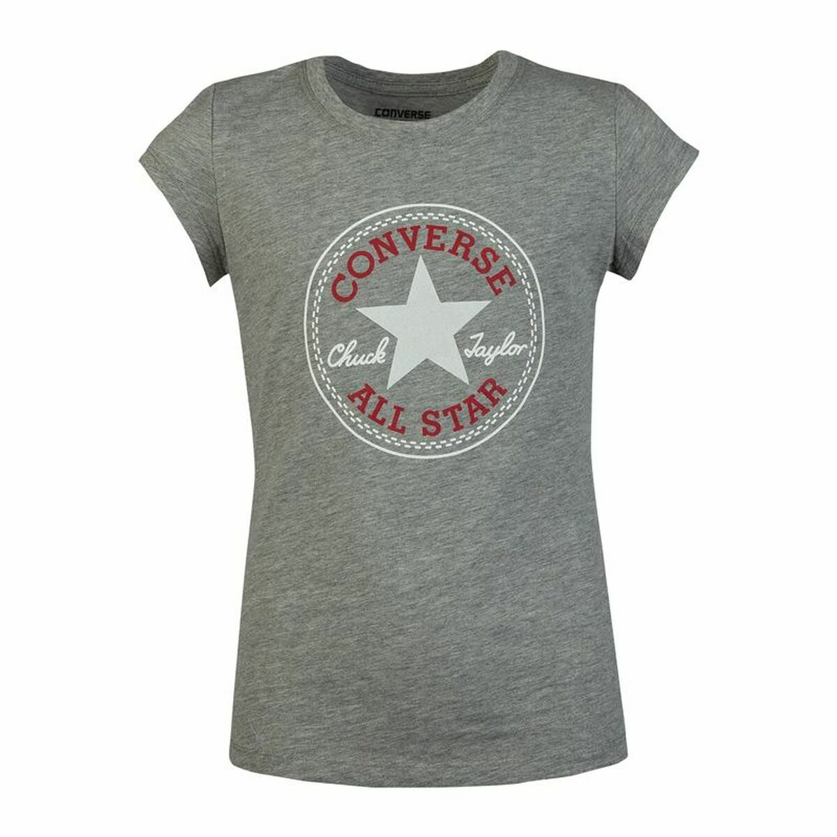 Child’s Short Sleeve T-Shirt Converse Timeless Chuck Patch G Grey