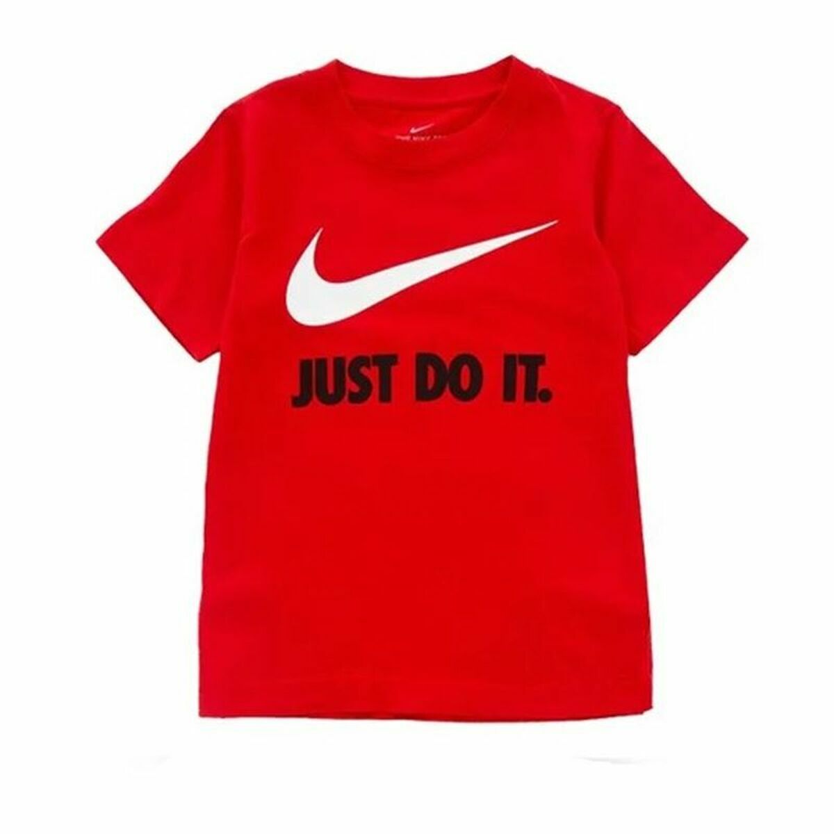 Child’s Short Sleeve T-Shirt Nike Swoosh Red Child’s Short Sleeve T-Shirt Nike Swoosh Red