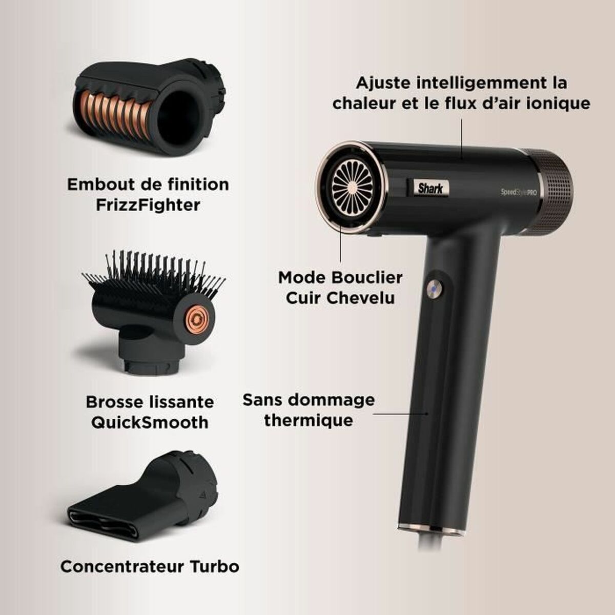 Hairdryer Shark Black