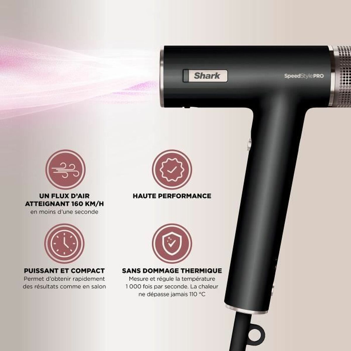 Hairdryer Shark Black
