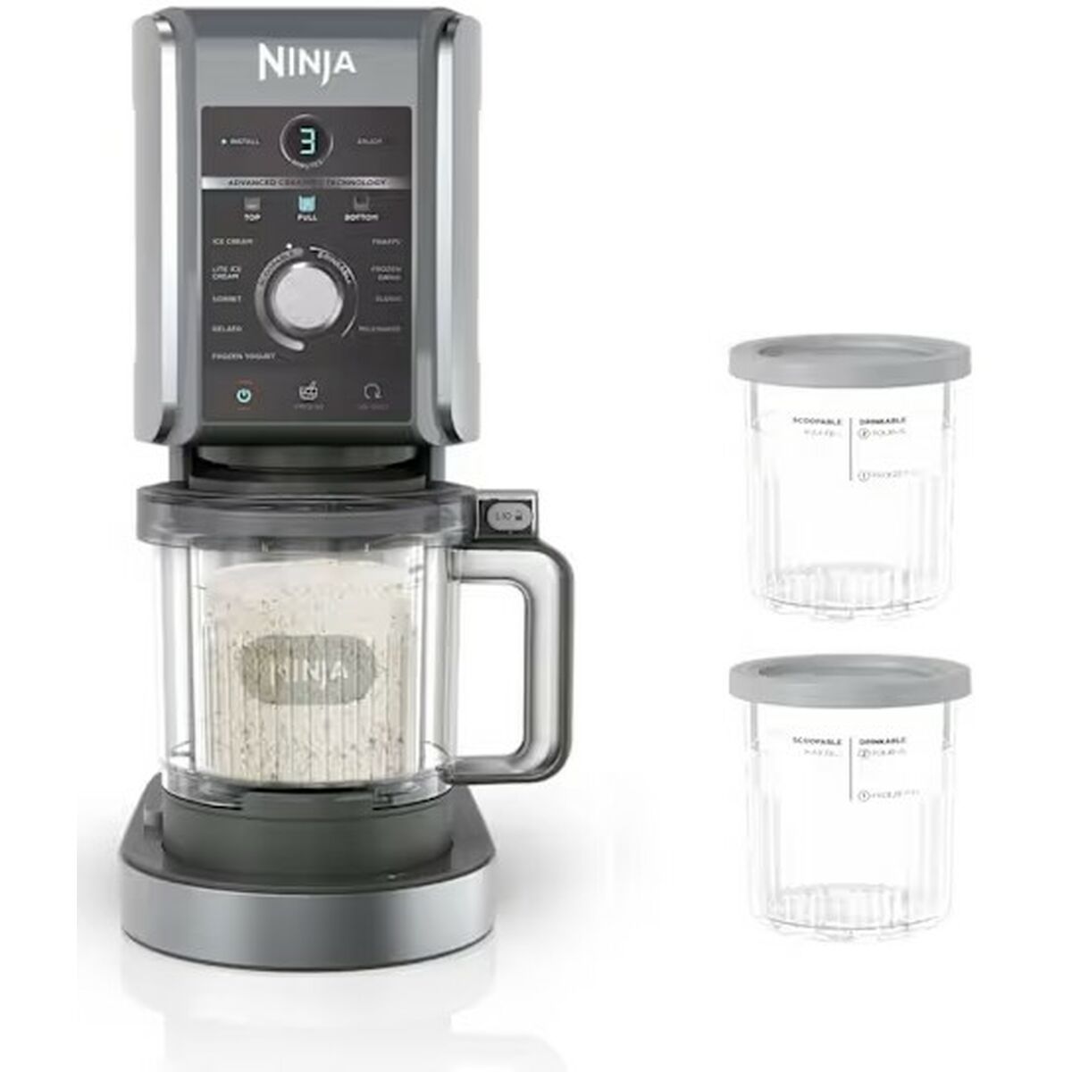 Ice Cream Maker NINJA Silver Plastic 800 W Ice Cream Maker NINJA Silver Plastic 800 W