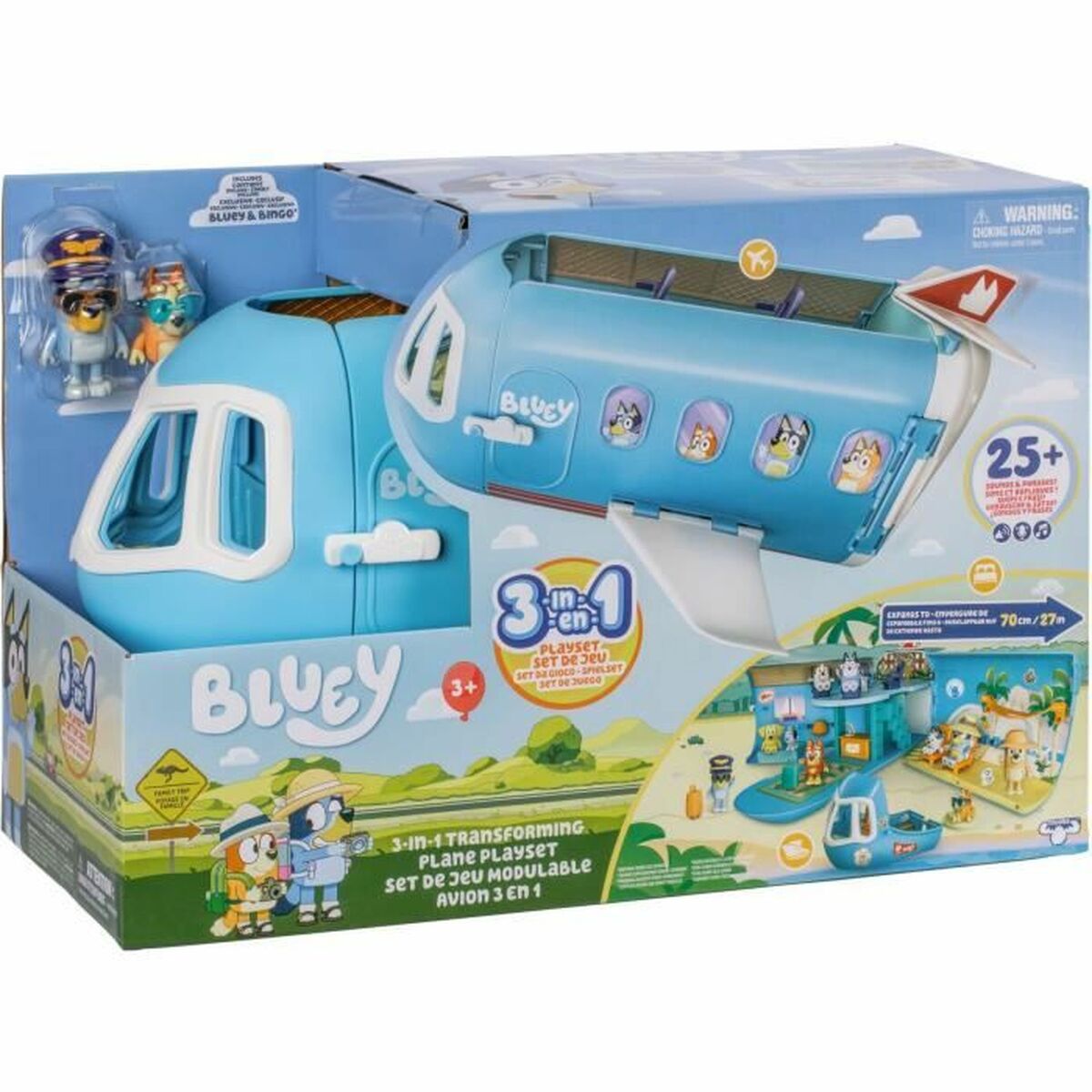 Playset Bluey Transforming Plane