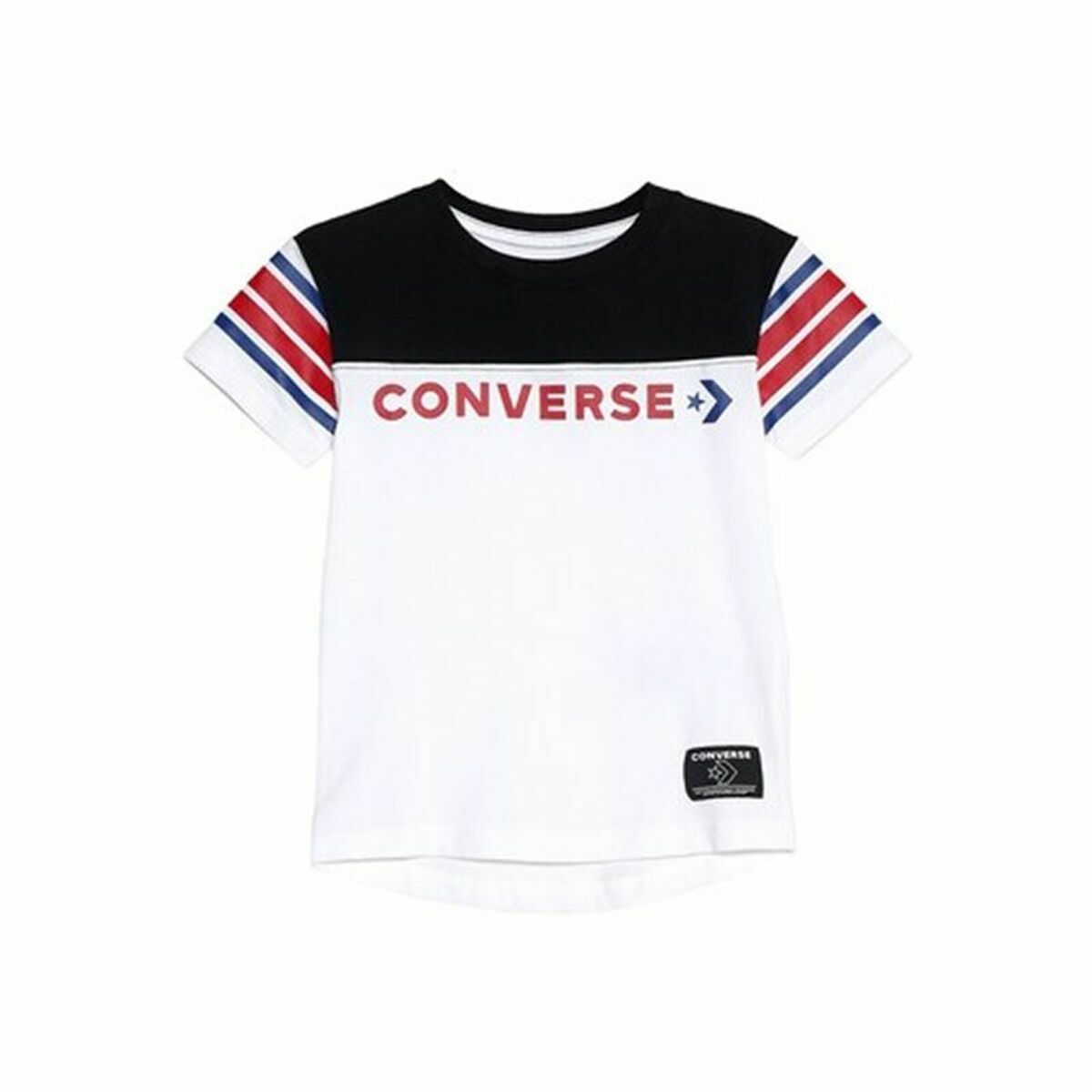 Child’s Short Sleeve T-Shirt Converse Retro Sport White
