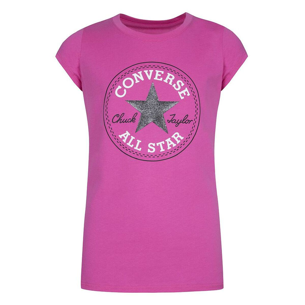 Child’s Short Sleeve T-Shirt Converse CHUCK PATCH TEE 468992 A3J Pink