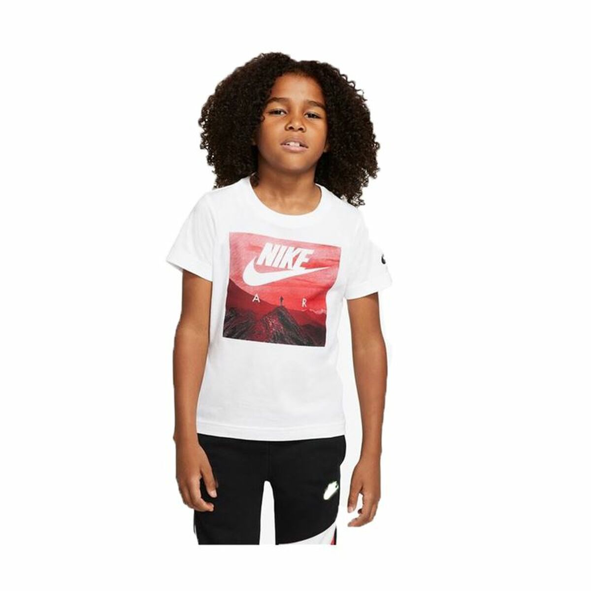 Child’s Short Sleeve T-Shirt Nike Air View White