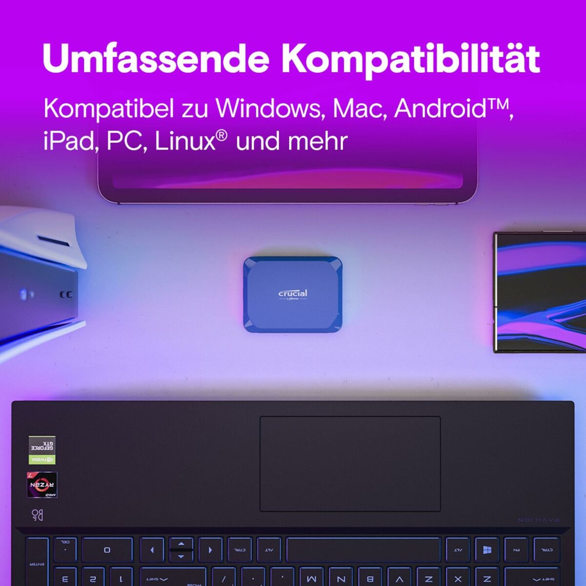 External Hard Drive Crucial X10 SSD 2 TB HDD