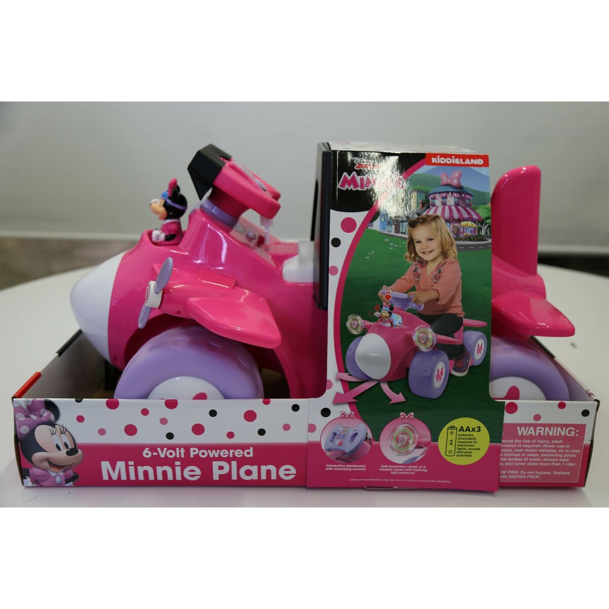 Children’s Electric Car Minnie Mouse Battery Little Plane 6 V