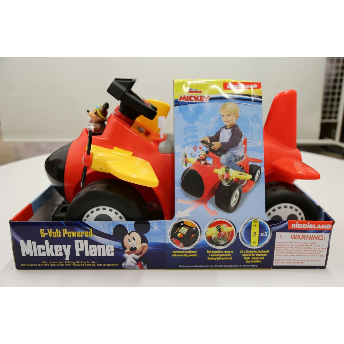 Children’s Electric Car Mickey Mouse Battery Little Plane 6 V