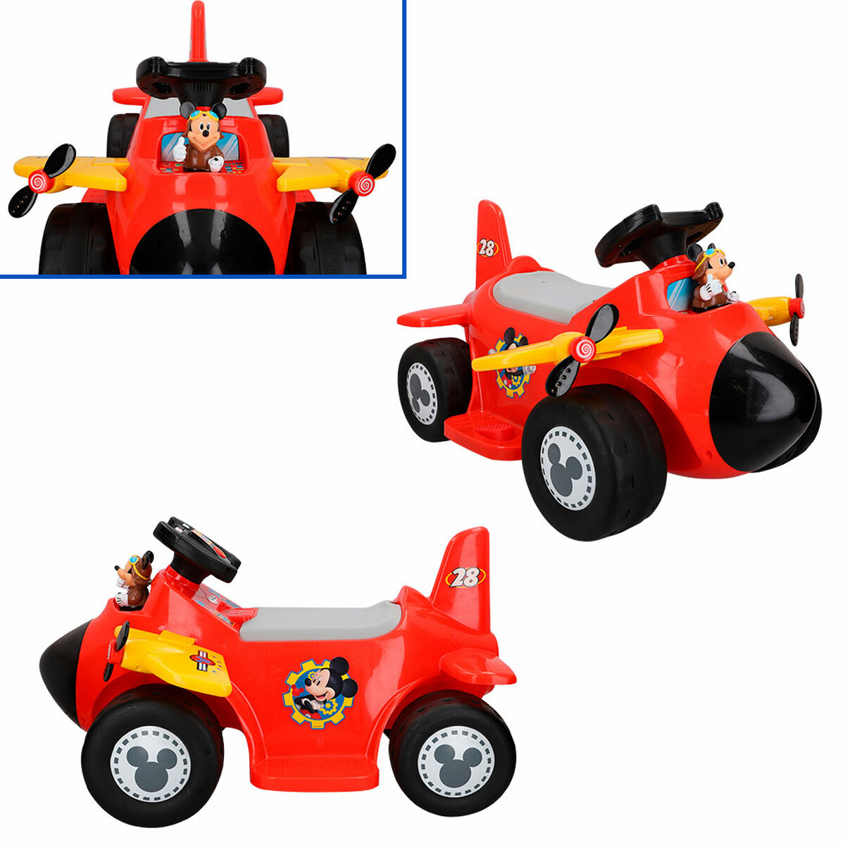 Children’s Electric Car Mickey Mouse Battery Little Plane 6 V