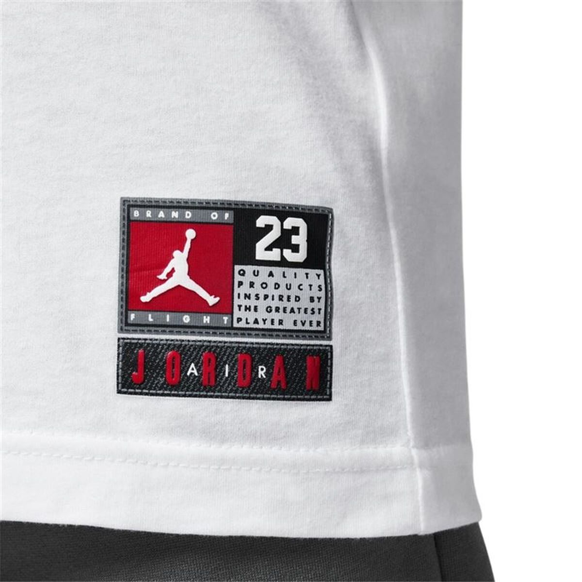 Child’s Short Sleeve T-Shirt Jordan Practice Flight White