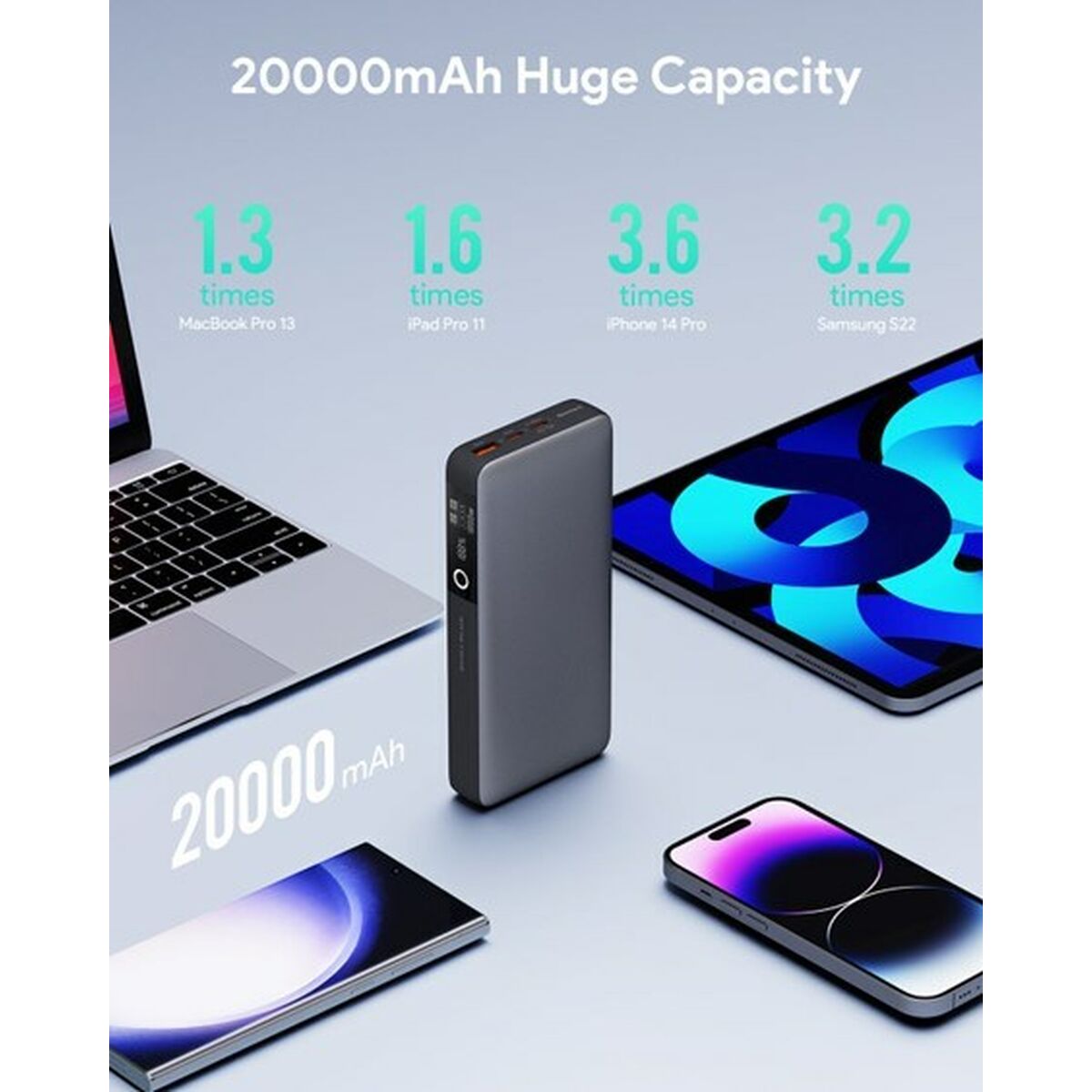 Powerbank Aukey PB-Y43 Black 20000 mAh