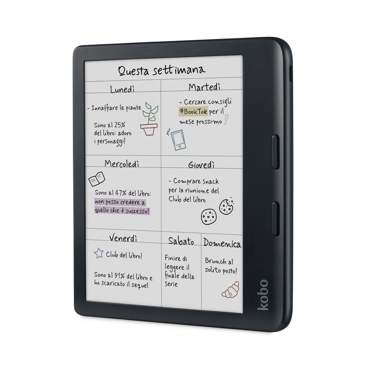 EBook Rakuten N428-KU-BK-K-CK Black 32 GB 7″