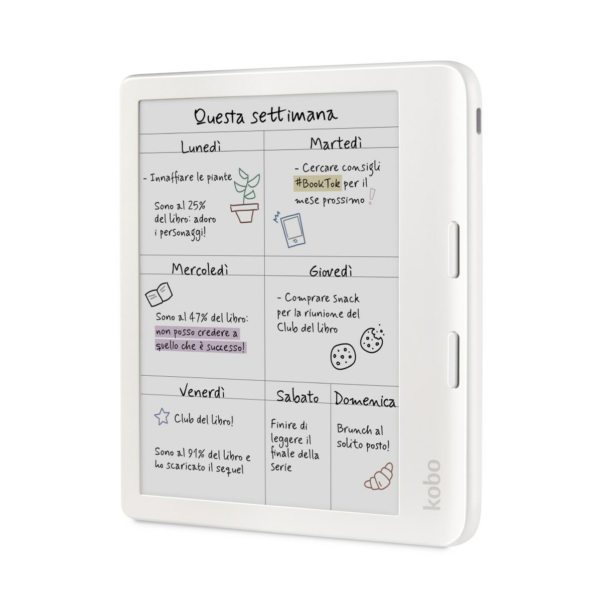 EBook Rakuten N428-KU-WH-K-CK White 32 GB 7″
