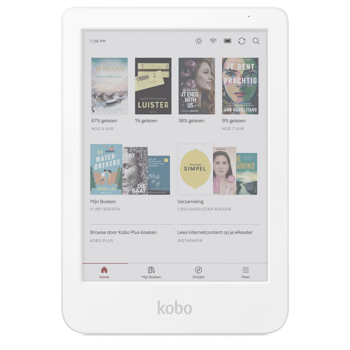 EBook Kobo N367-KU-WH-K-CK White 16 GB 6″