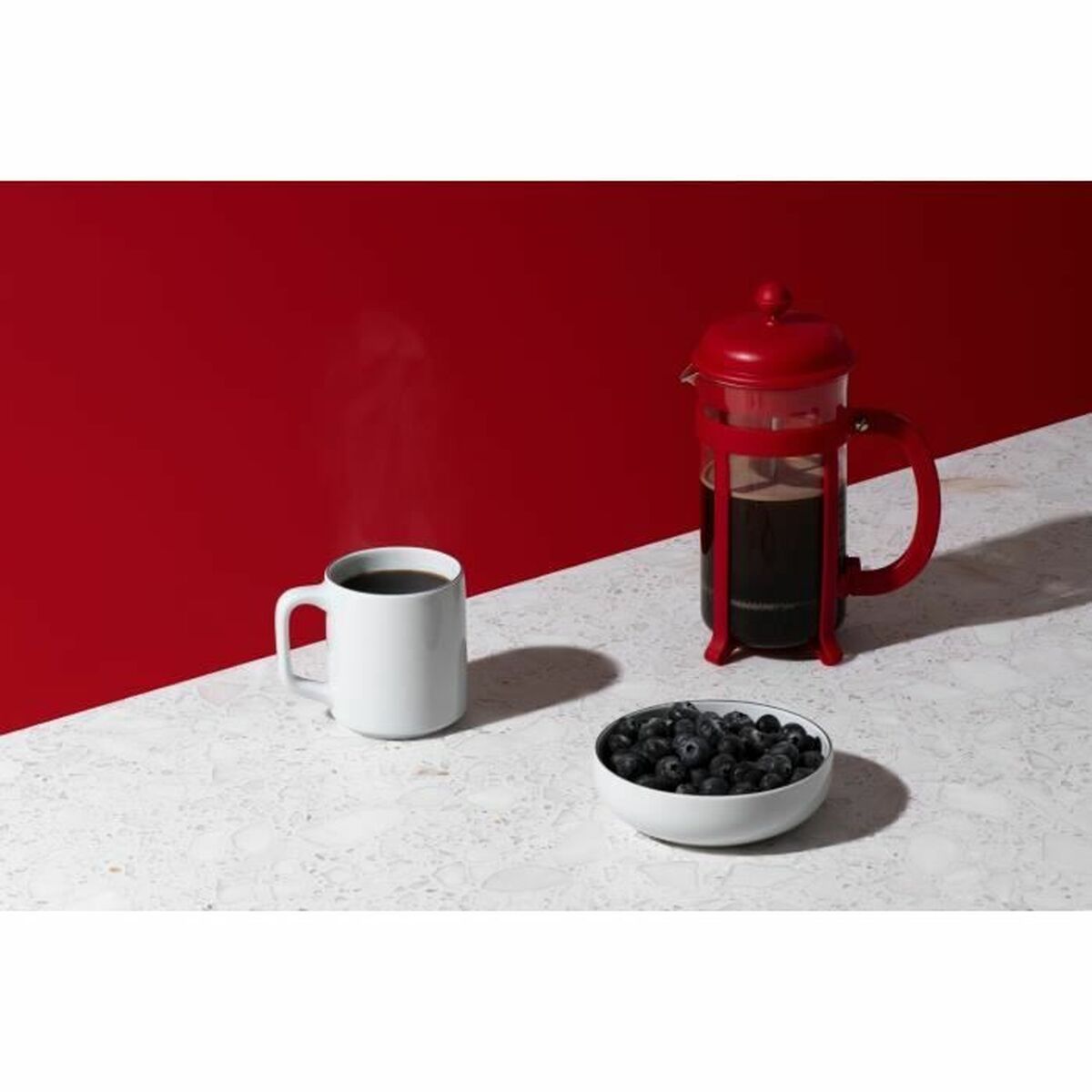 Cafetire with Plunger Bodum Red