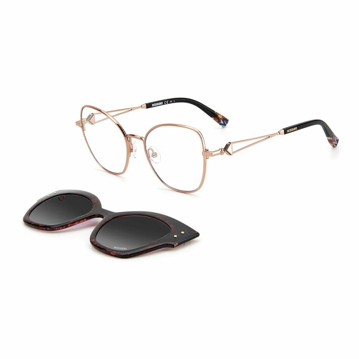Eyeglass Frame + Sunglasses Missoni MIS-0054-CS-DDB Ã 53 mm Clip On
