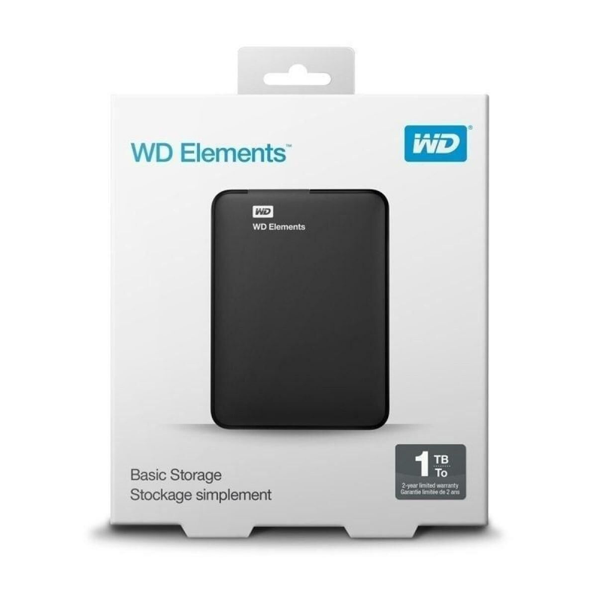 External Hard Drive Western Digital WD Elements Portable Black 1 TB