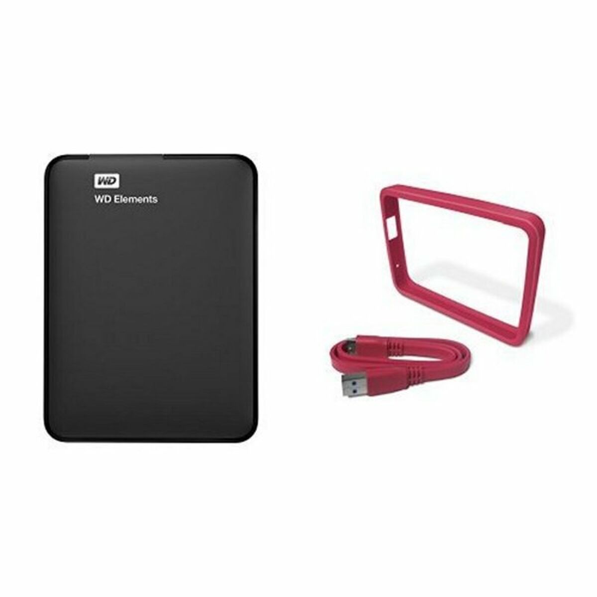 External Hard Drive Western Digital WDBUZG0010BBK-WESN USB 3.0 1 TB HDD 1 TB SSD