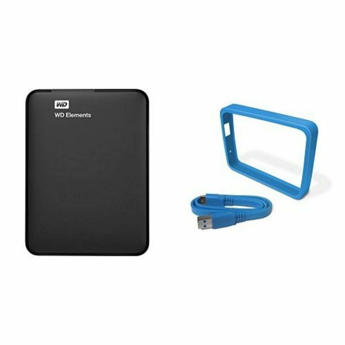 External Hard Drive Western Digital WDBUZG0010BBK-WESN USB 3.0 1 TB HDD 1 TB SSD