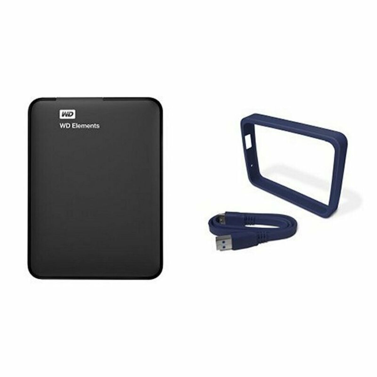 External Hard Drive Western Digital WDBUZG0010BBK-WESN USB 3.0 1 TB HDD 1 TB SSD