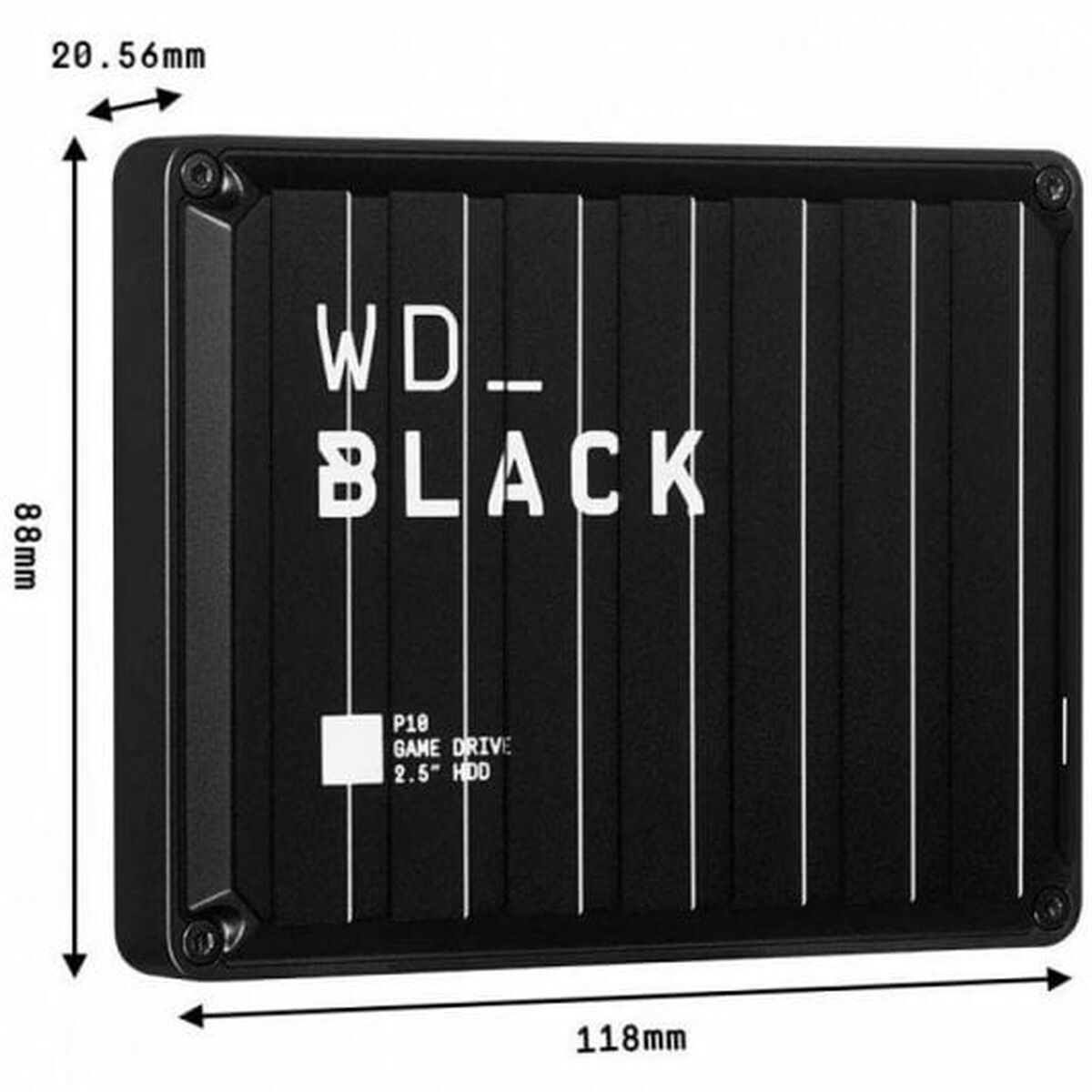 External Hard Drive Western Digital WDBA3A0050BBK-WESN 5 TB Black 2,5″