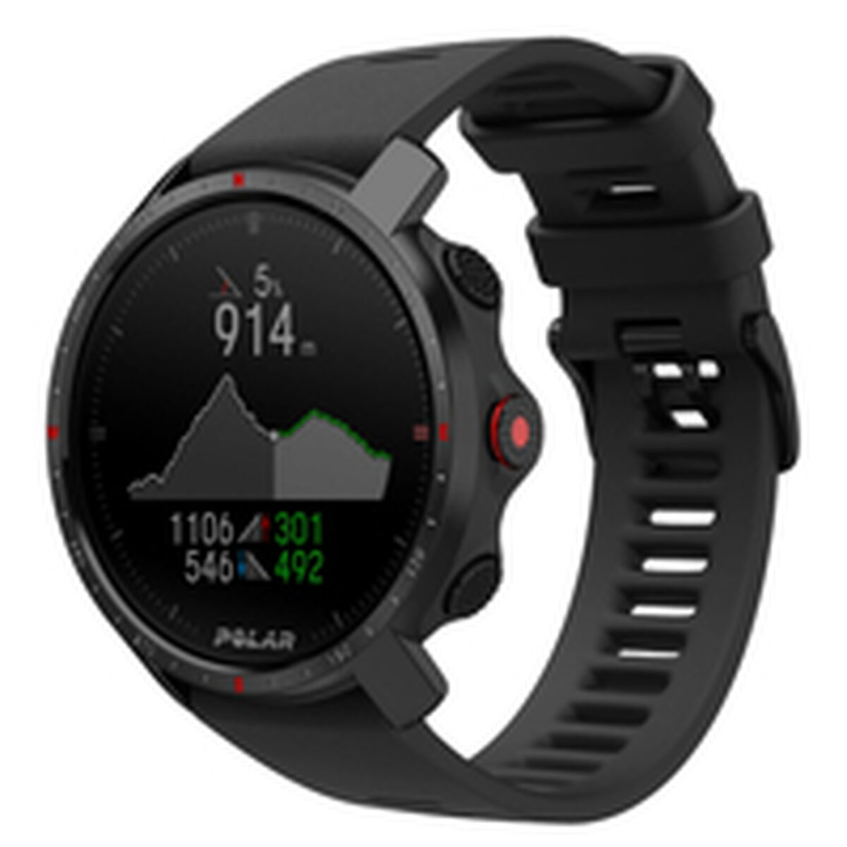 Smartwatch Polar GRIT X PRO ZAFIRO TITAN M/L Black 1,2″